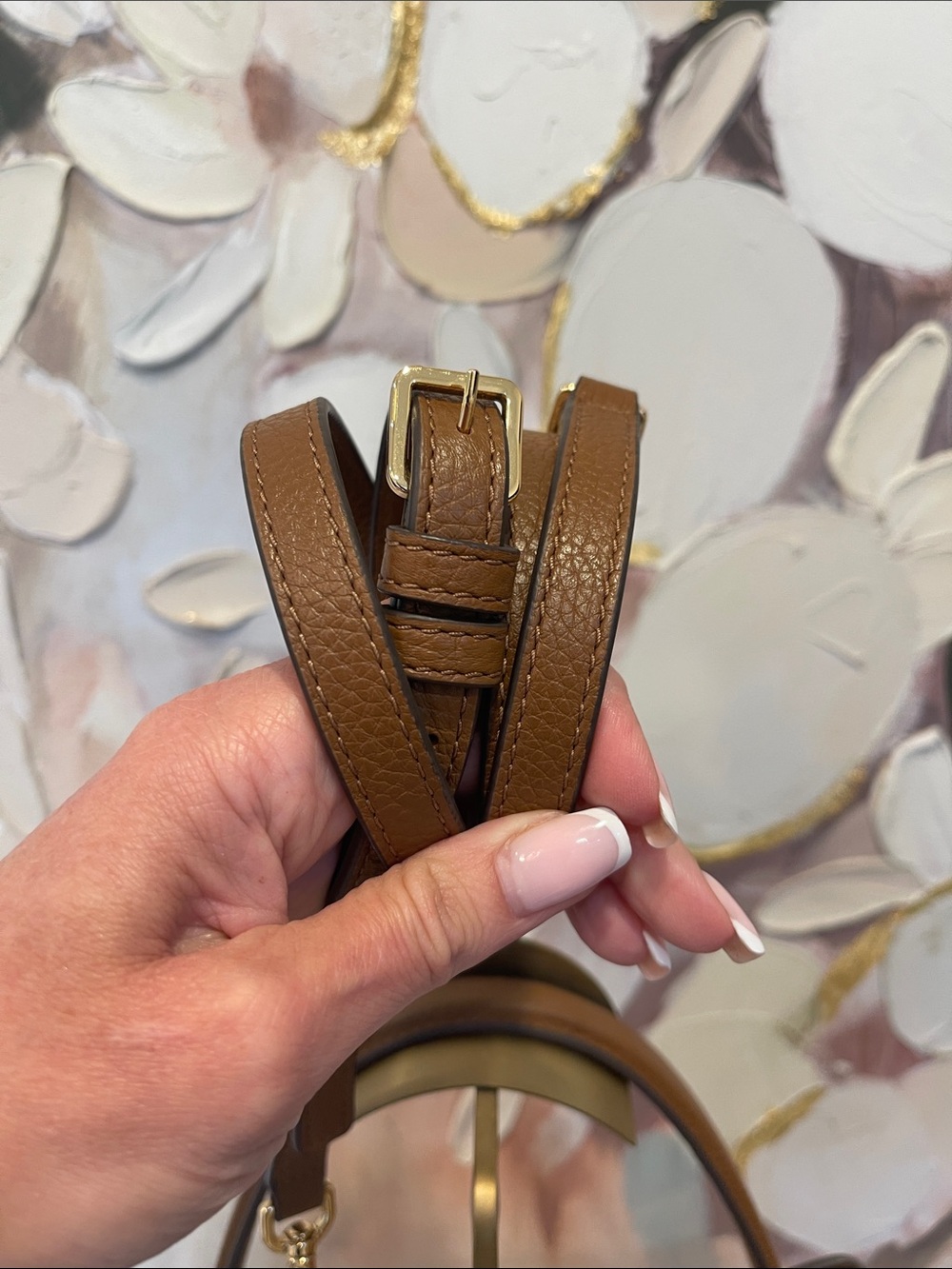 Tory Burch Britten Satchel with Crossbody in Tan - Picture 6 of 10